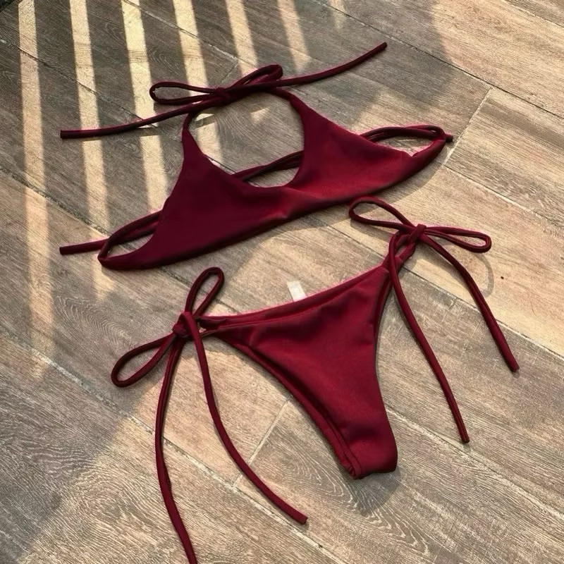 [HCM - Che Tên Sp] Bikini 2 Mảnh Cổ Chữ U Quần Tam Giác, HM Bikini | BigBuy360 - bigbuy360.vn