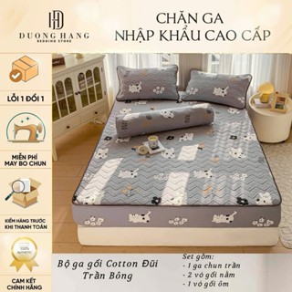 [Best Seller] Ga Gối Cotton Đũi Trần Bông Cao Cấp Siêu Mềm Mại Thoáng Mát, Tặng Kèm Vỏ Ôm – Dương Hằng Bedding