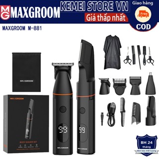 Tông đơ cạo lông MAXGROOM M-881 dao cạo lông vùng kín máy cạo râu đa năng 4 in 1 bịch dao cạo râu tông đơ cơ thể bikini