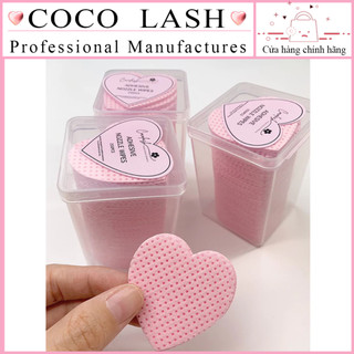 Giấy lau keo nối mi 200 tờ hình trái tim