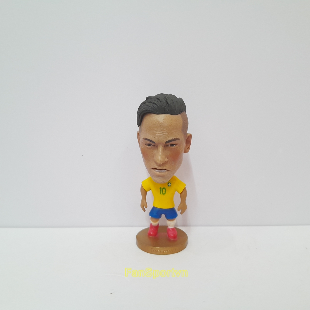 Mô hình tượng cầu thủ bóng đá Neymar 10 Brazil 2018 2019 vàng soccerwe kodoto prostars corinthian so