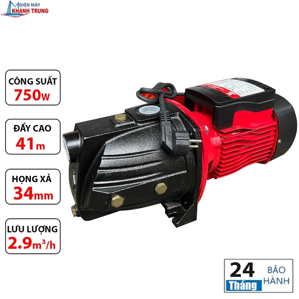 Máy bơm nước đẩy cao chân Awashi  Awashi AJM 750W - BH 24 tháng
