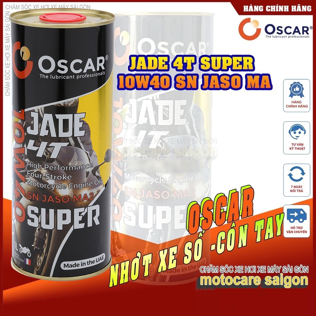 Nhớt full tổng hợp 10w40 xe số Oscar Jade 4T Super dầu nhớt xe côn tay