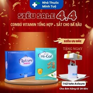 Bộ đôi Vitamin tổng hợp Avisure Mama - Canxi hữu cơ cho bà bầu và sau sinh Avisure Hical 120 viên