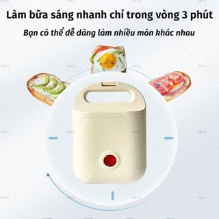  Máy Nướng Bánh Mì Sandwich Máy Nướng Kẹp Làm Nóng 2Mặt Rán Trứng Làm đồ ăn Sáng Nhanh Chóng Tiện Lợi 