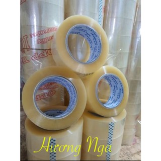 Băng keo trong cuộn 4,8 cm x 200 yard ,1 cây trong,đục 200yard 6 cuộn_ huong nga