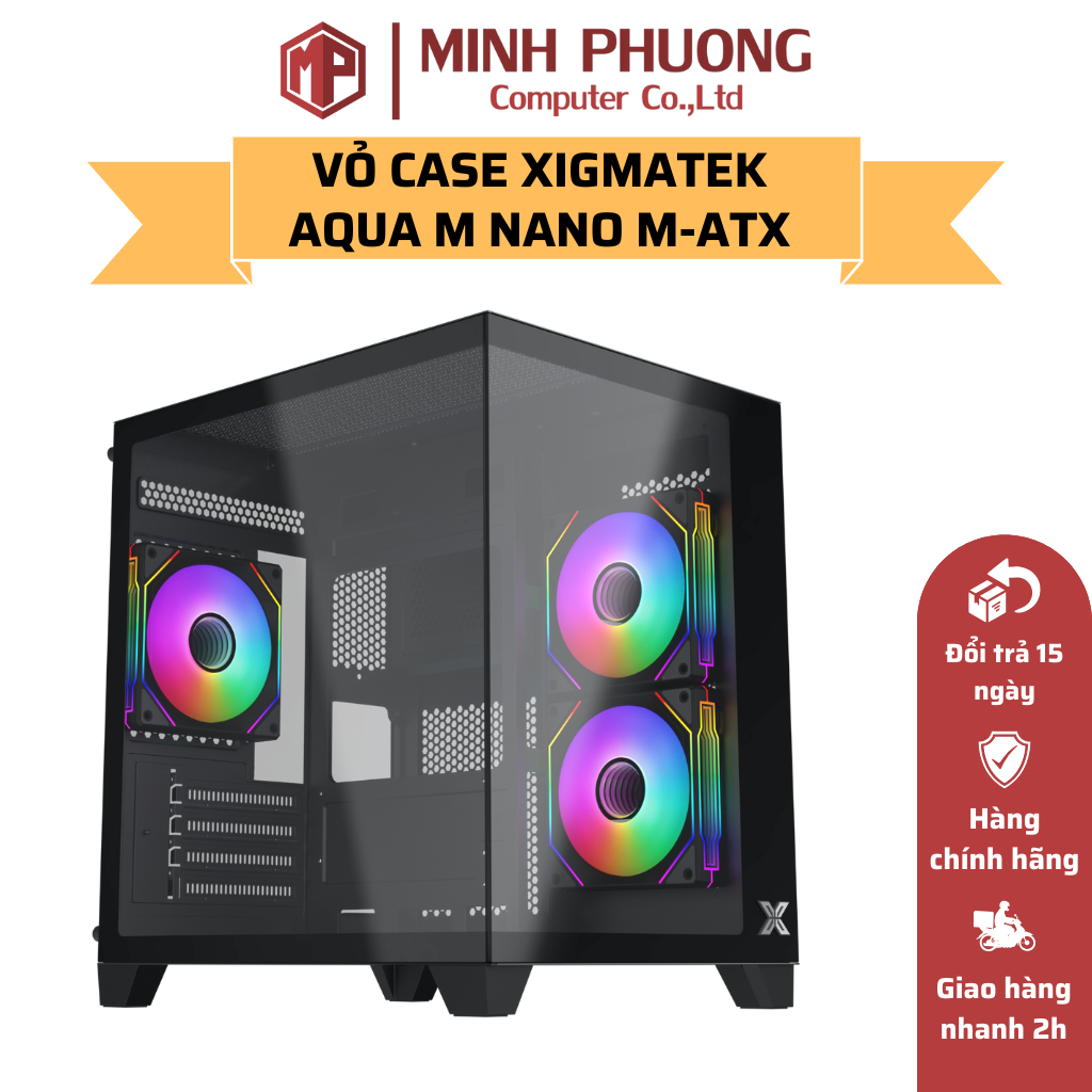 Vỏ Case Máy Tính XIGMATEK AQUA M - M ATX - Hàng Chính Hãng
