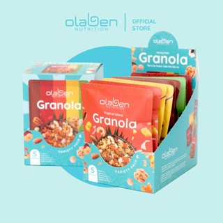 Hộp 500gr Granola Siêu Hạt Dinh Dưỡng Mix 5 Vị - Truyền Thống,Xoài Chanh Dây,Táo Đỏ,Bánh Táo,Chocolate - 10 túi nhỏ 50gr