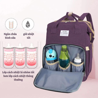  Balo Bỉm Sữa Đa Năng Kết Hợp Nôi Gấp Gọn Túi Bỉm Sữa Cho Mẹ Giữ Nhiệt Nhiều Ngăn Chống Nước Cao Cấp 