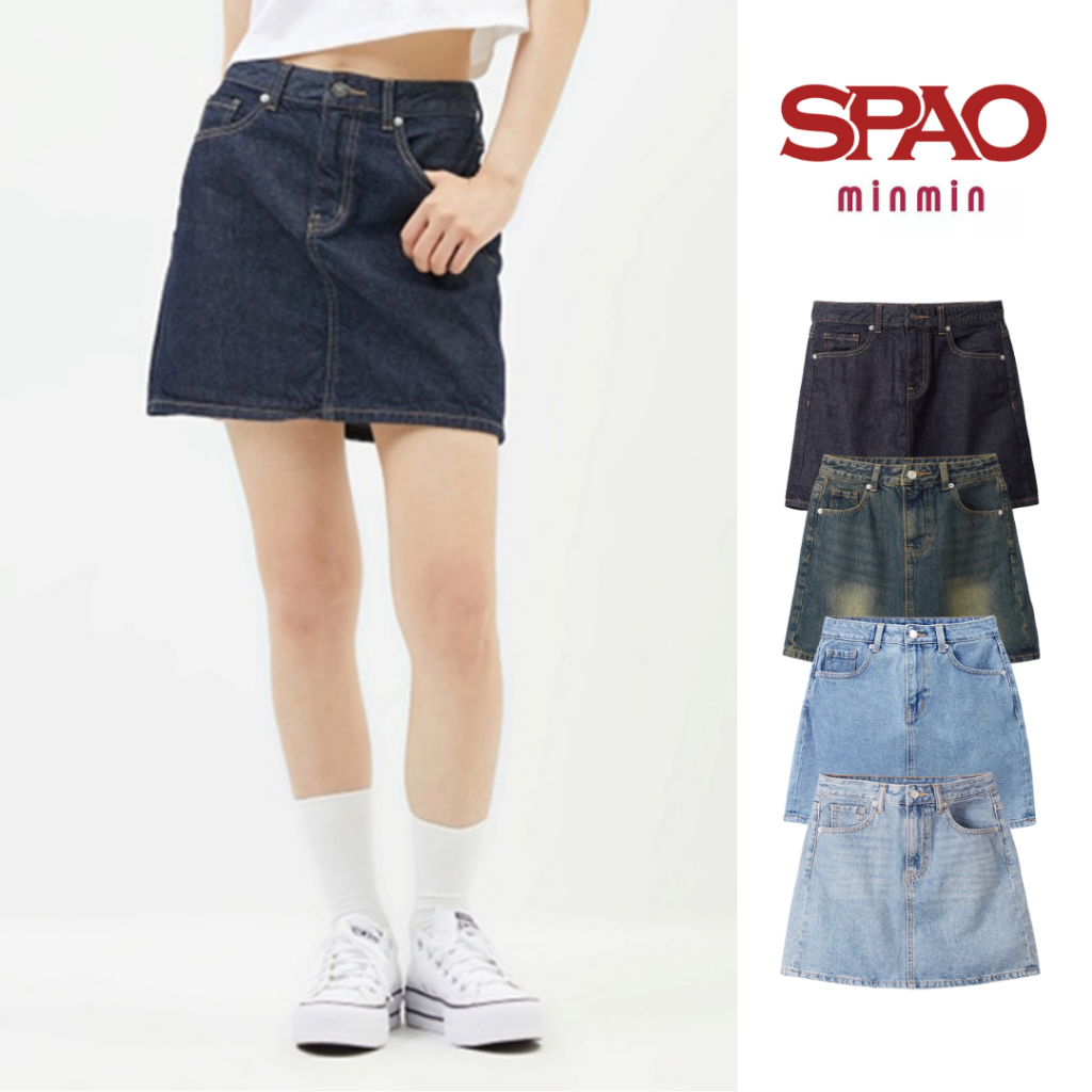 [AUTHENTIC 100%] Spao Korea chân váy denim nữ chính hãng