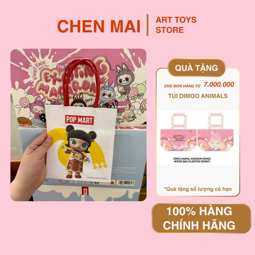 [POP MART] Túi giấy Pop Mart chính hãng random
