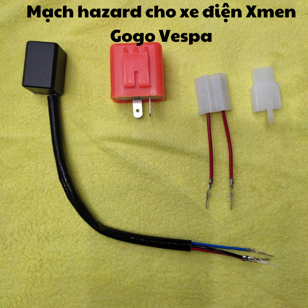 [VG277] Mạch hazard + cục chớp diện tử dùng cho xe điện Xmen  GoG Vespa