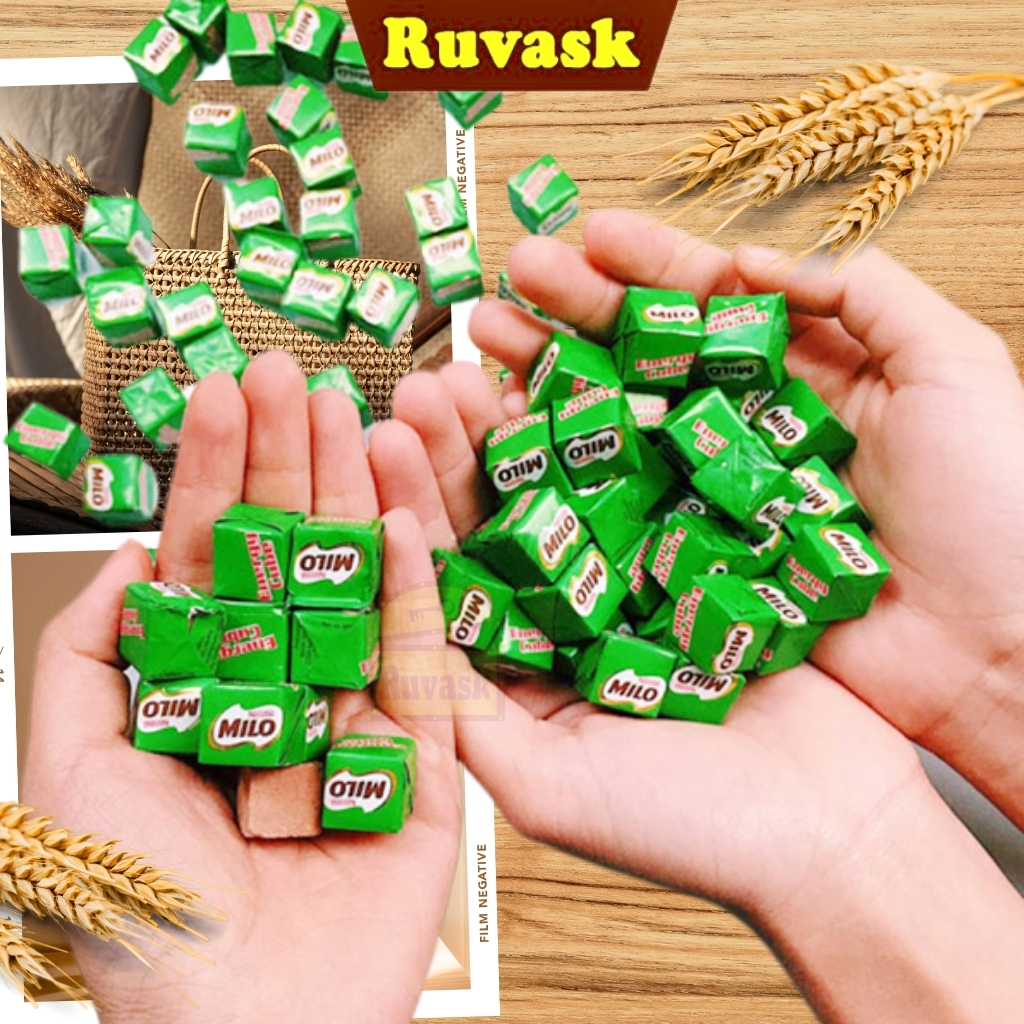 Kẹo Milo CuBe CHÍNH HÃNG Thái Lan -  Kẹo Milo Energy Cacao Siêu Ngon - Kẹo Socola Ruvask