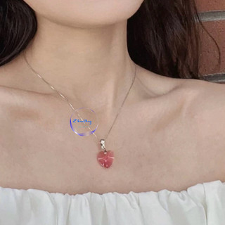 Mặt dây chuyền Tim pha lê Áo trái tim cao cấp