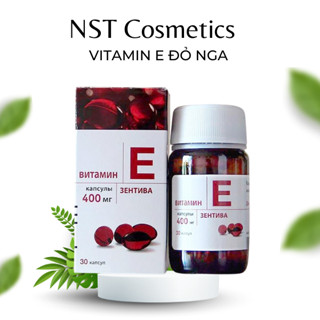 Vitamin E Đỏ Nga Mirrolla Viên Uống e đỏ nga Chính Hãng Nga loại 400 mg Hộp 30 viên Chính Hãng