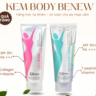 Kem Dưỡng Thể Trắng Da Nâng Tone Tức Thì Benew Collagen Whitening Body Lotion 200ml - SPF35 - SPF50