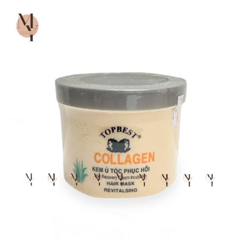 kem hấp + ủ tóc phục hồi topbest colagen 500ml mới