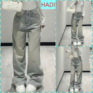 Quần Jean Bò Ống Suông Rộng Xuông Nữ CANA MS01 Jeans Cạp Cao Phong Cách