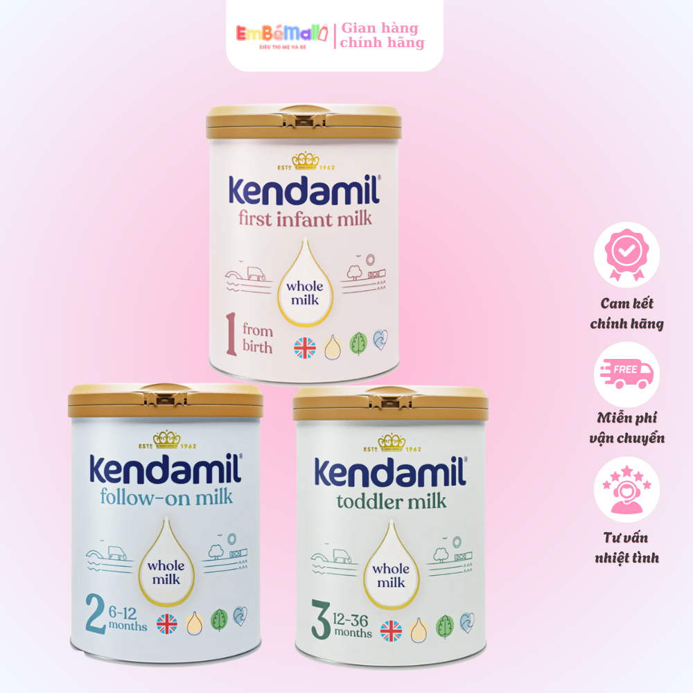 Sữa Kendamil Classic Số 1, 2, 3 - Hộp 800g