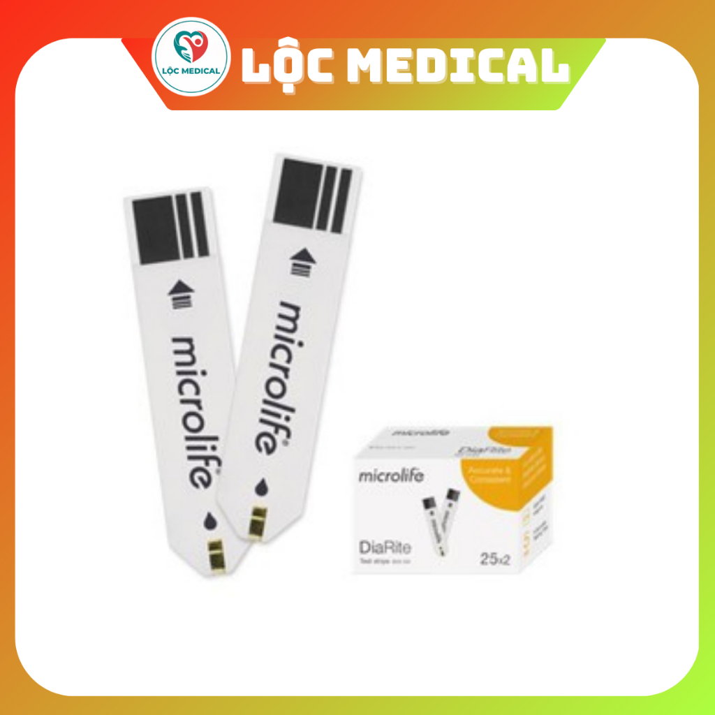 Que thử đường huyết Microlife DiaRite BGM TEST (50 que)