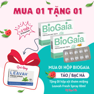 [MUA 1 TẶNG 1] Viên ngậm men vi sinh BioGaia ProDentis hộp 30 viên - Hơi thở sạch, hết hôi miệng