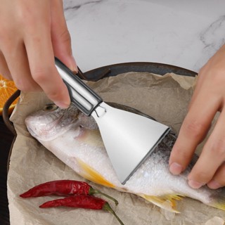  Dụng Cụ Đánh Vảy Cá Bằng Thép Không Gỉ Dao Cạo Vảy Cá Có Móc Treo Tiện Lợi 