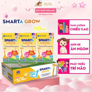 Thùng 48 Hộp Sữa Nước 110ml Nutricare Smarta Grow Cho Trẻ Thấp Còi.