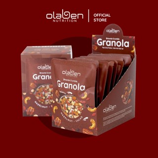 Hộp 500gr Granola Siêu Hạt Ngũ Cốc Dinh Dưỡng Vị Chocolate - Gồm 10 Túi Nhỏ 50g bên trong - Hạt Ngũ Cốc OLABEN NUTRITION