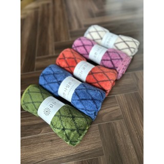 Khăn mặt lông cừu, màu trơn, KT 30x50