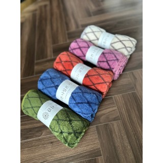 Khăn mặt lông cừu, màu trơn, KT 30x50