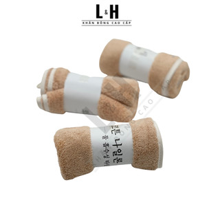 Khăn mặt lông cừu, màu trơn, KT 30x50