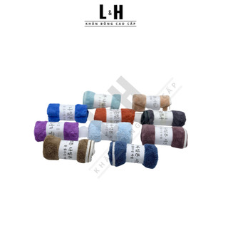 Khăn mặt lông cừu, màu trơn, KT 30x50