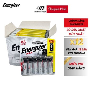 Hộp 72 Viên Pin AA , AAA ENERGIZER max 1,5V siêu bền bỉ - Hàng chính hãng