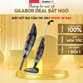 [KÈM 2 ĐẦU HÚT] Máy hút bụi 2in1 Gaabor GVCW-M15AS lực hút mạnh 16000PA chổi quét 90 độ có bánh lăn