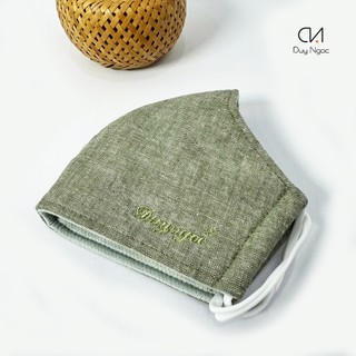  Khẩu trang Vải Duy Ngọc Chất vải Linen màu trơn chống nắng vải dày dặn phụ kiện thời trang - Hàng chính hãng  4580  