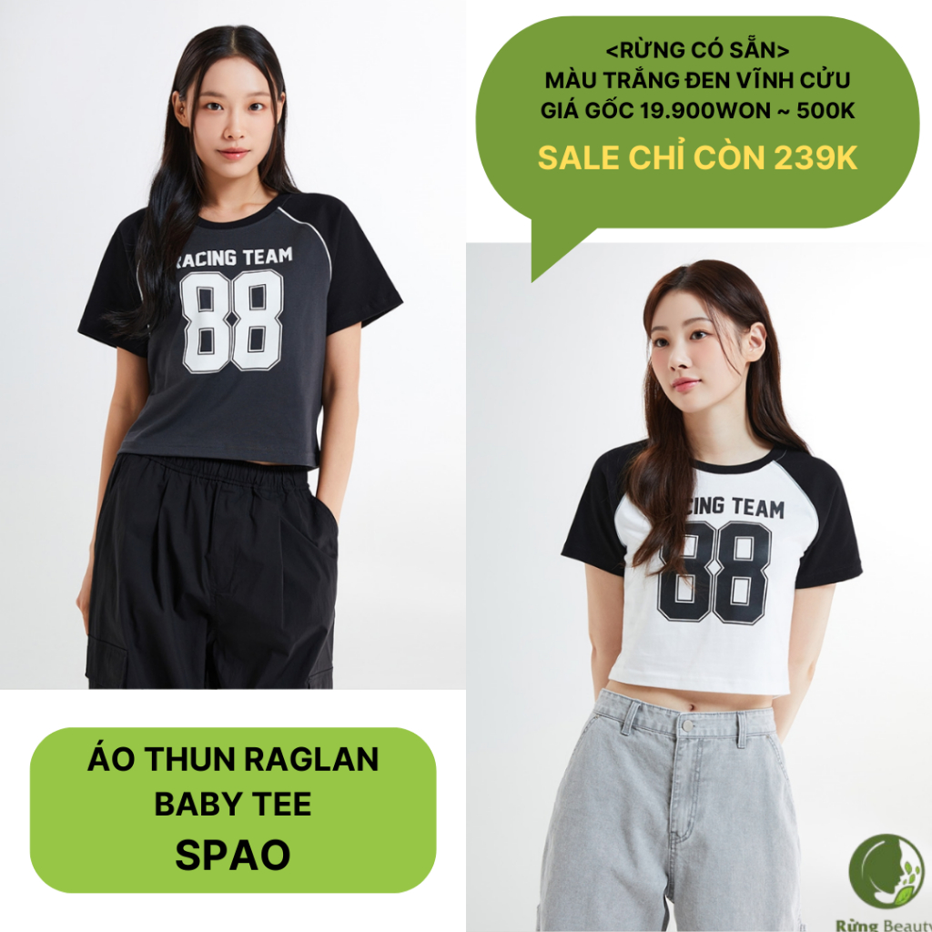 ÁO THUN RAGLAN BABY TEE SPAO