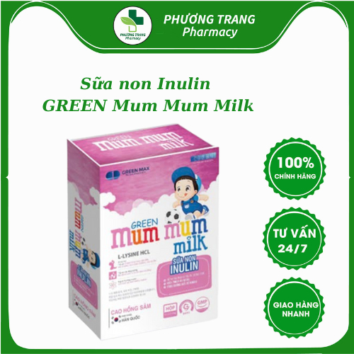 [MUA 1 TẶNG 1] Sữa non Inulin GREEN Mum Mum Milk hỗ trợ tiêu hóa, kích thích ăn ngon, tăng sức đề kh