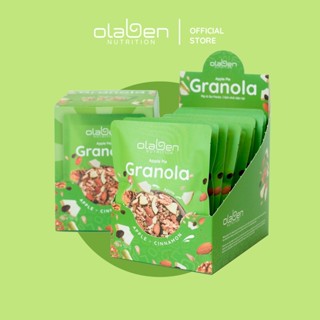 Hộp 500gr Granola Siêu hạt dinh dưỡng Vị Bánh Táo Nướng - Hộp 10 Túi Nhỏ 50g - Hạt Ngũ Cốc OLABEN NUTRITION