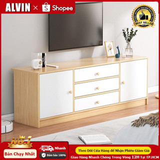 ALVIN Tủ Kệ Tivi Phòng Khách Bắc Âu Hiện Đại Chống ẩm - Ngăn Kéo Tiện Lợi, Chất Liệu MDF Bền Đẹp
