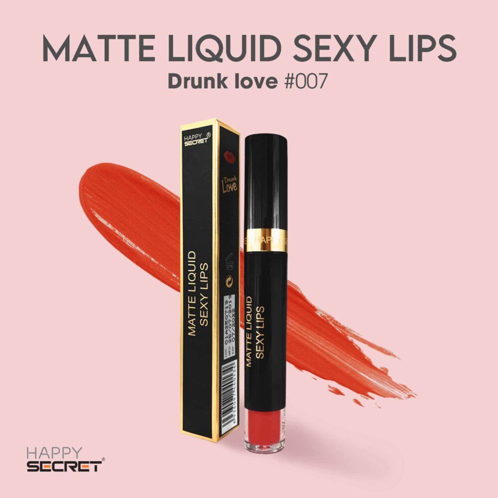 Son lì không trôi Top White- Matte Liquid Sexy Lips Drunk Love 007