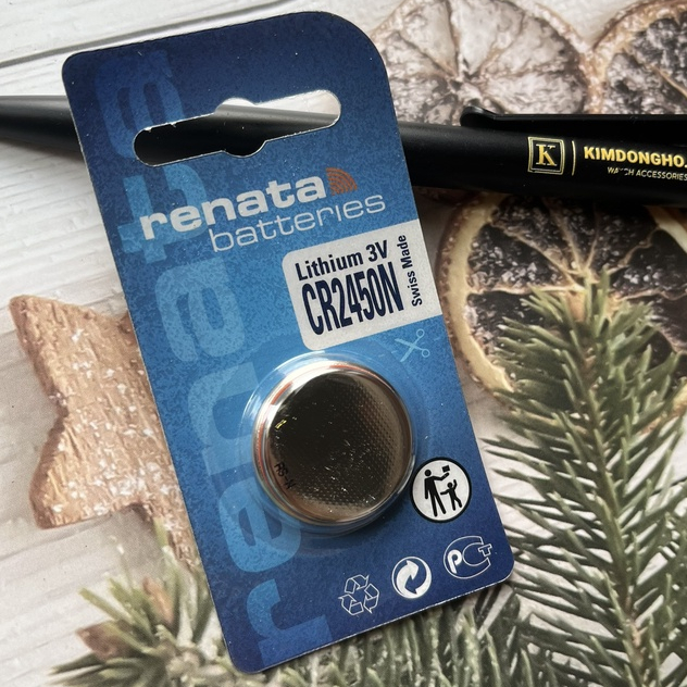 Vỉ 1 viên pin 2450 CR2450 CR2450N Renata