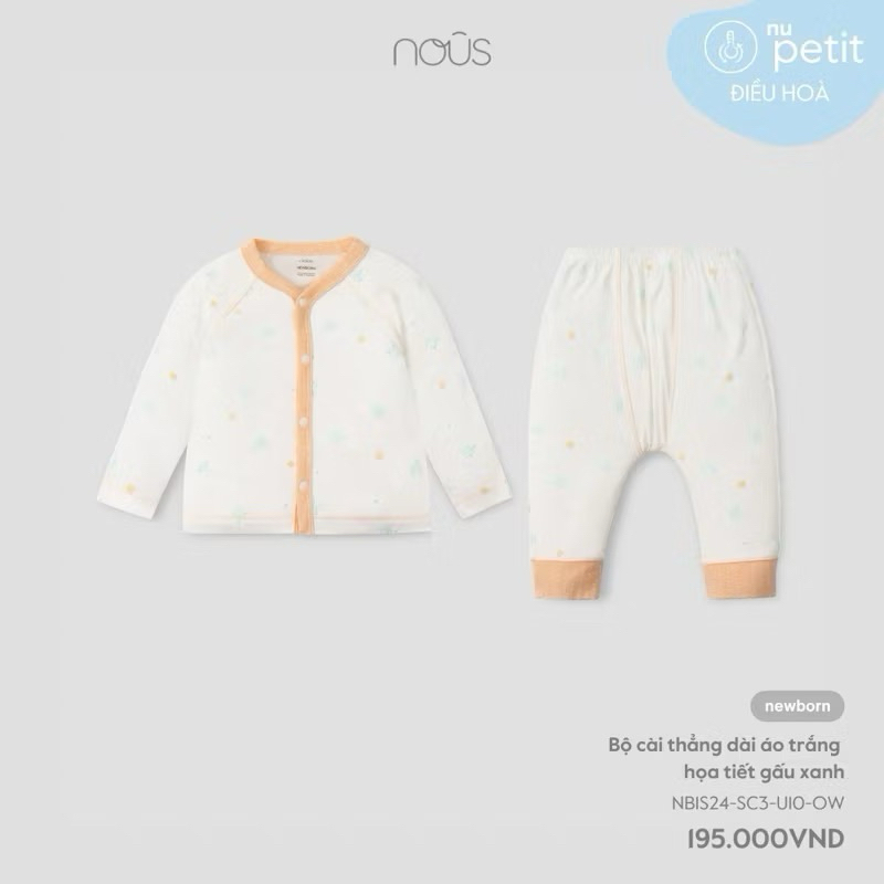<xả kho>bộ dài sơ sinh nous sale