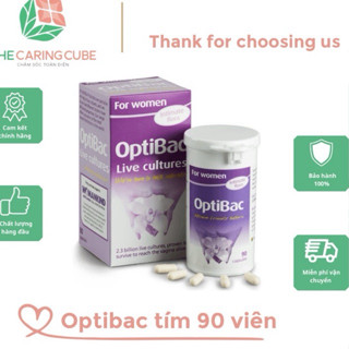  Men Vi Sinh Optibac Tím Probiotics For Women UK 90 viên 