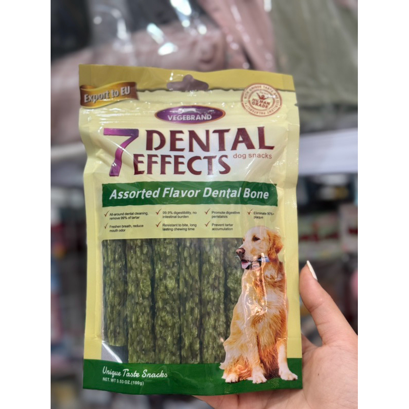 Xương gặm sạch răng cho chó 7 Dental Effects gói 100g
