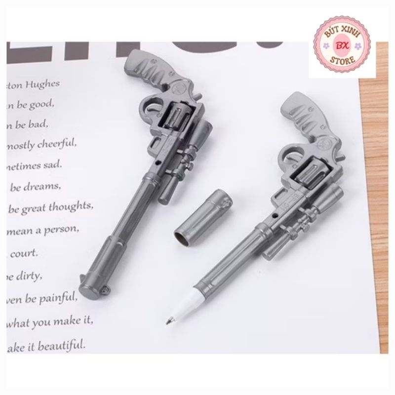 Bút bi hình súng mực xanh