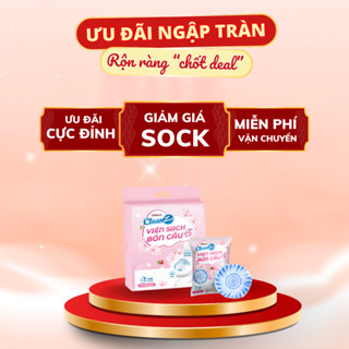  Combo viên sạch bồn cầu CleanZ chai thả bồn cầu sạch khuẩn tẩy sạch mảng bám khử mùi diệt vi khuẩn toilet 