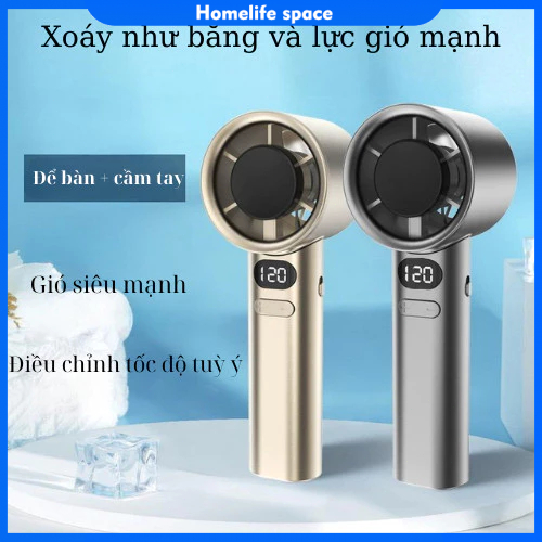 [📢Free shipping🕹️]Quạt cầm tay tốc độ cao turbo 120 cấp độ gió DELADEP quạt mini gió mạnh, dung lượn