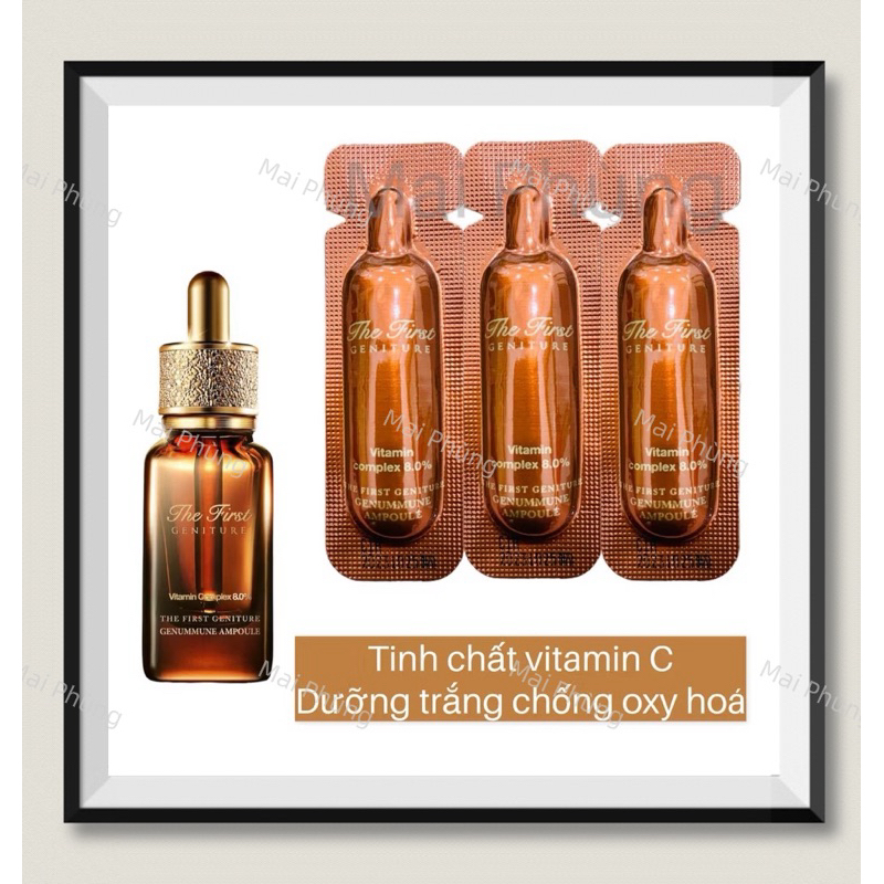 10 Gói tinh chất Vitamin Complex 8% chống oxy hoá dịu da Ohui The First