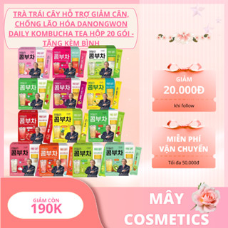 Trà Trái Cây Hỗ Trợ Giảm Cân, Chống Lão Hóa Danongwon Daily Kombucha Tea Hộp 20 Gói - Tặng Kèm Bình