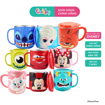 Cốc Giữ Nhiệt Inox Disney Hình Nhân Vật Hoạt Hình 3D Dung Tích 260ml